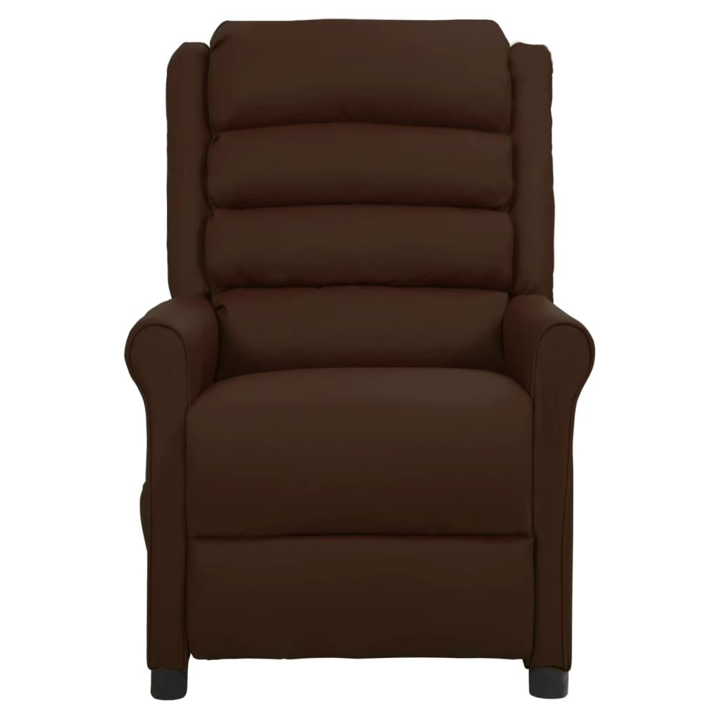vidaXL Massage Chair Artificial Leather Brown