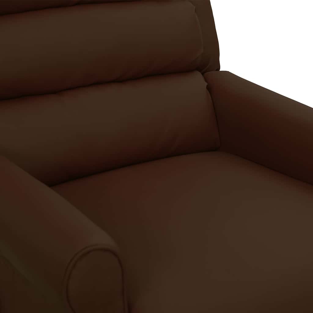 vidaXL Massage Chair Artificial Leather Brown