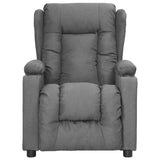 vidaXL Fauteuil verstelbaar stof lichtgrijs