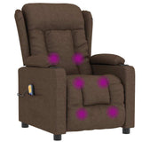 vidaXL Massagestoel stof lichtgrijs