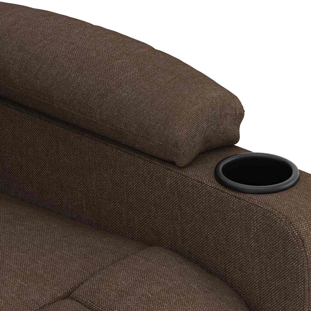 vidaXL Massagestoel stof lichtgrijs