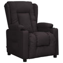 vidaXL Reclining Armchair Faux Leather Black