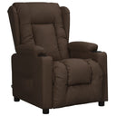 vidaXL Reclining Armchair Faux Leather Black