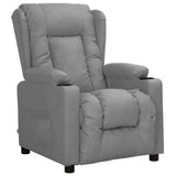 vidaXL Reclining Armchair Faux Leather Black