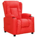 vidaXL Reclining Armchair Faux Leather Black