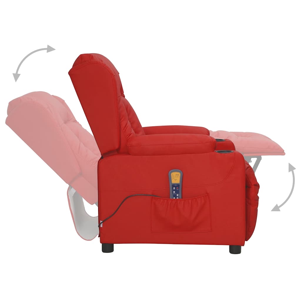 vidaXL Massagestoel kunstleer zwart