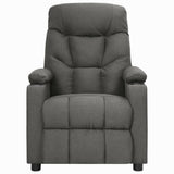 vidaXL Fauteuil verstelbaar stof lichtgrijs