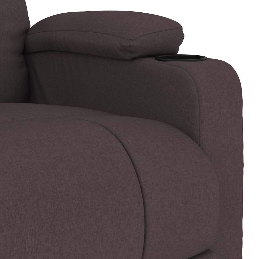vidaXL Massagestoel stof lichtgrijs