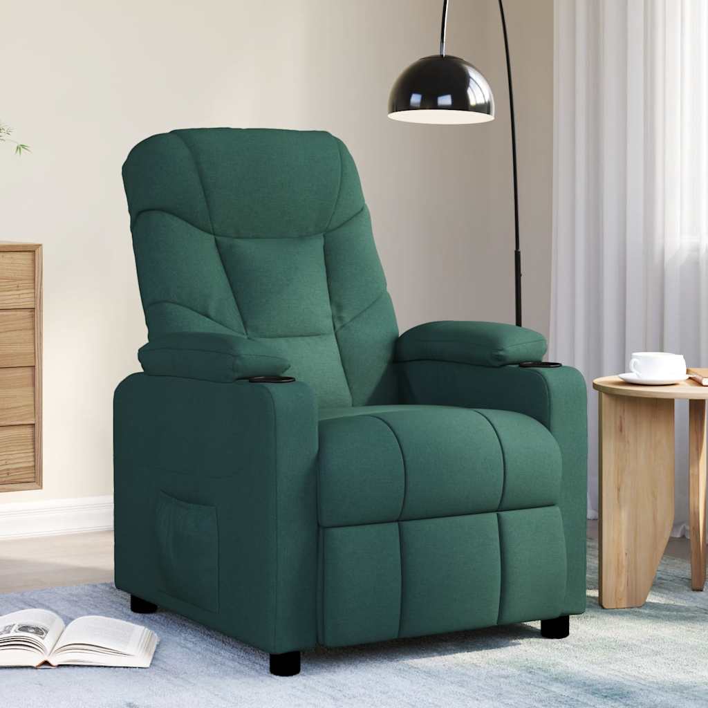 vidaXL Massagestoel stof lichtgrijs