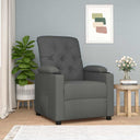 vidaXL Recliner Fabric Light Grey