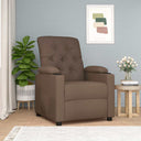 vidaXL Recliner Fabric Light Grey