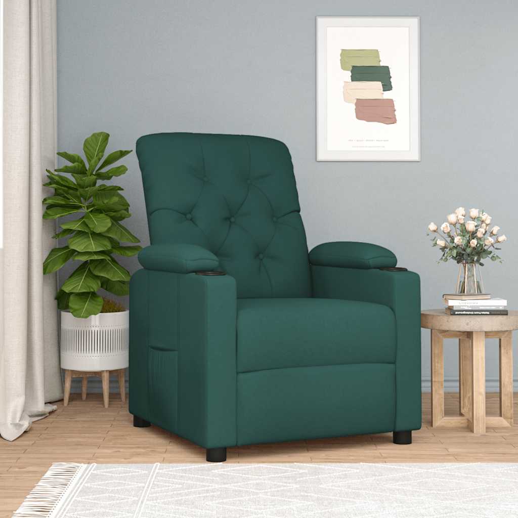 vidaXL Recliner Fabric Light Grey