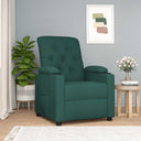 vidaXL Recliner Fabric Light Grey