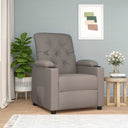 vidaXL Recliner Fabric Light Grey