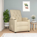 vidaXL Recliner Fabric Light Grey
