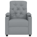 vidaXL Massage Recliner Fabric Light Grey