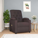vidaXL Massage Recliner Fabric Light Grey