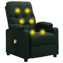 vidaXL Massage Recliner Fabric Light Grey