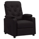 vidaXL Fauteuil verstelbaar kunstleer zwart