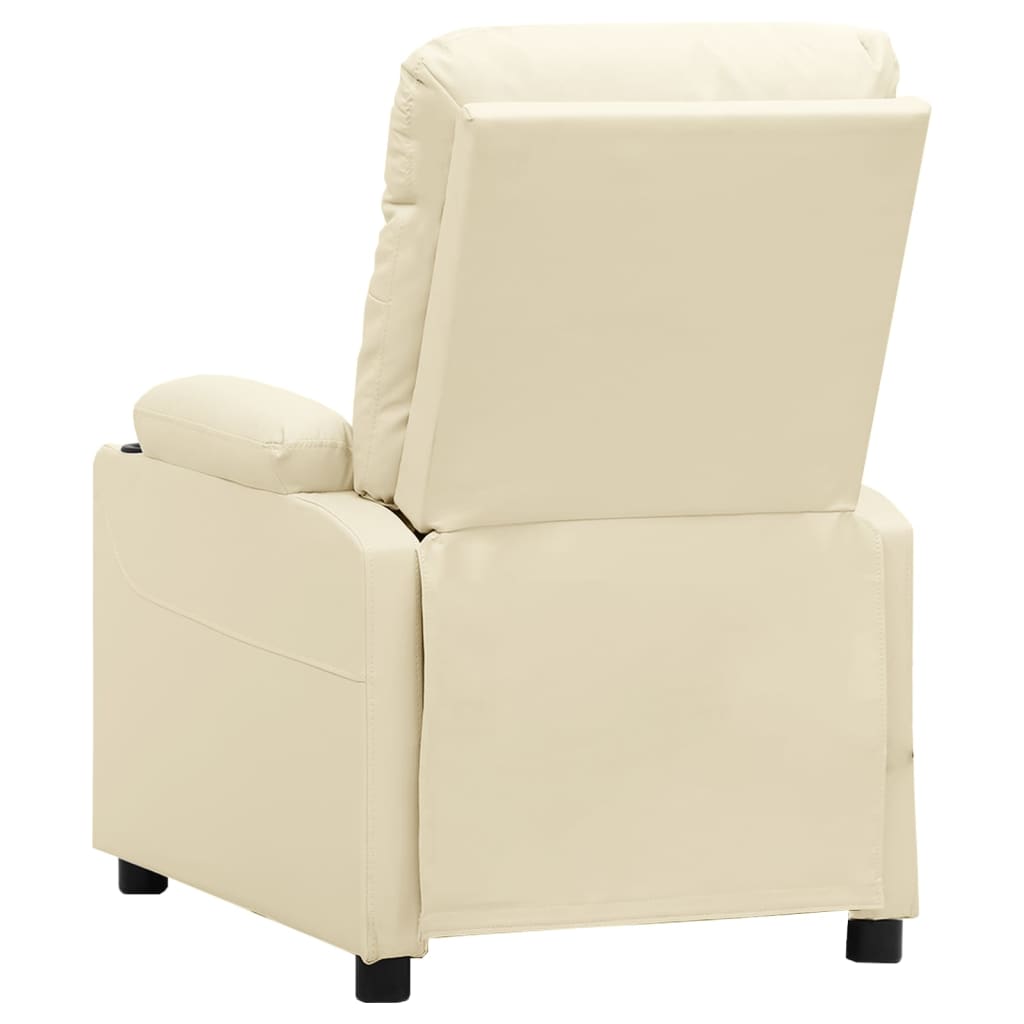 vidaXL Fauteuil verstelbaar kunstleer zwart