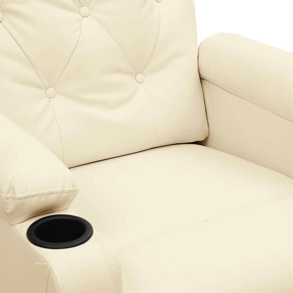 vidaXL Fauteuil verstelbaar kunstleer zwart