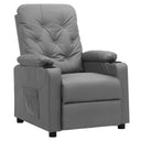 vidaXL Fauteuil verstelbaar kunstleer zwart