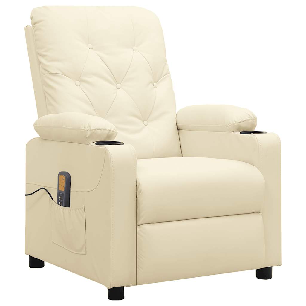 vidaXL Massagestoel kunstleer zwart