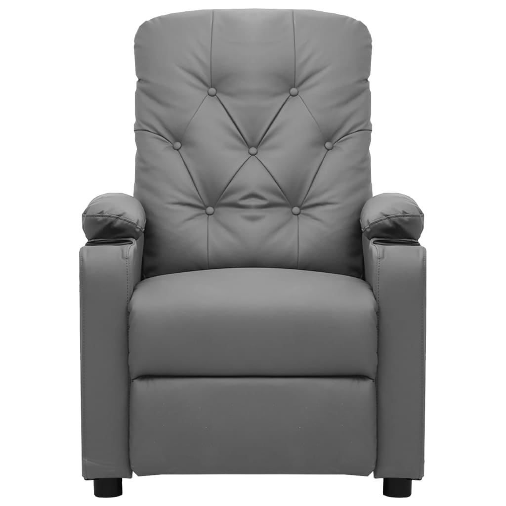 vidaXL Massagestoel kunstleer zwart