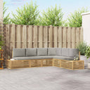 vidaXL Sofa Sets with Cushions 6 Pieces Natural and Cream