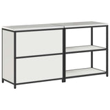 vidaXL Keukenopbergsysteem met plank 2 pcs Zwart Koudgewalst staal