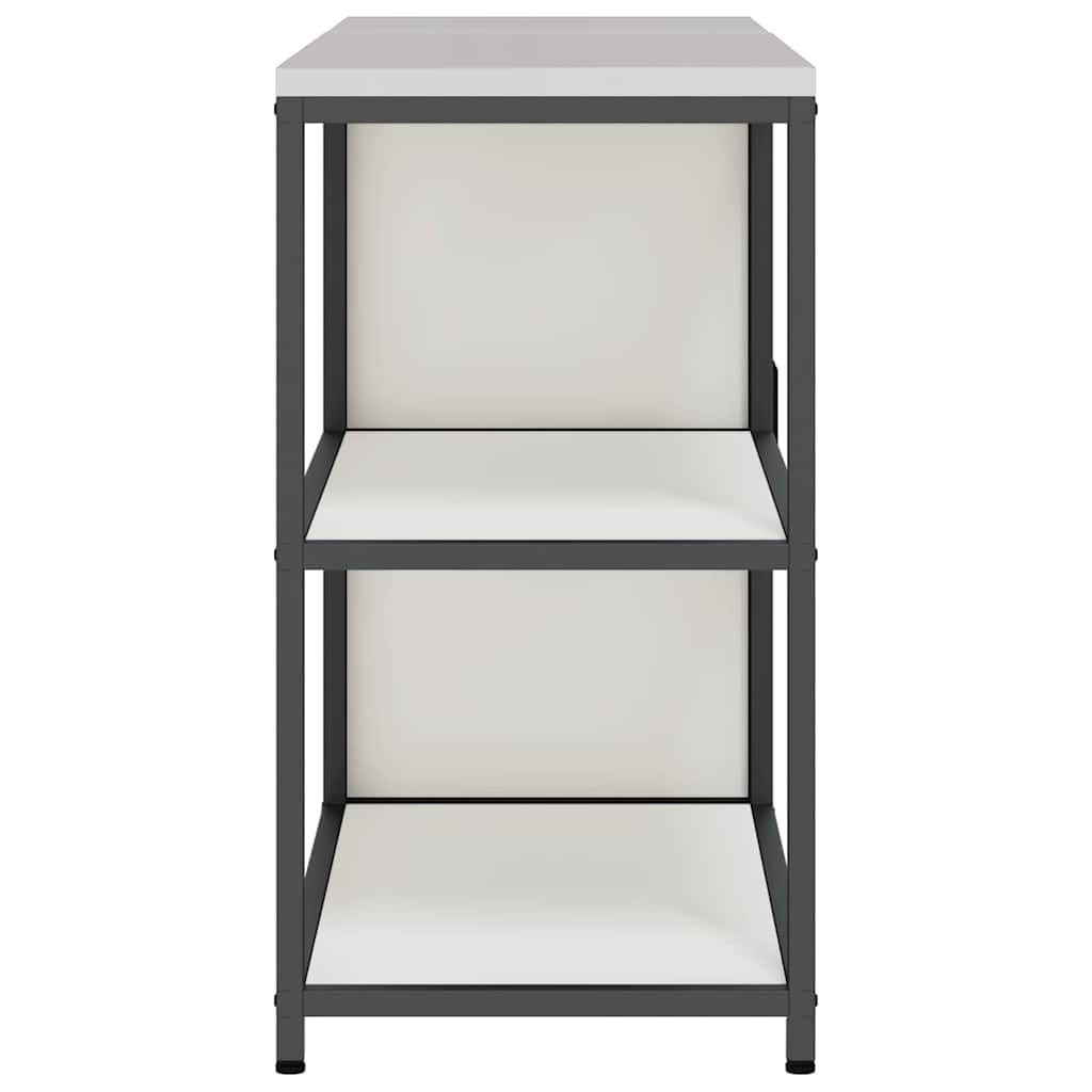 vidaXL Keukenopbergsysteem met plank 2 pcs Zwart Koudgewalst staal