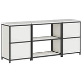 vidaXL Kitchen storage system with shelf 3 pcs Black Cold-rolled steel