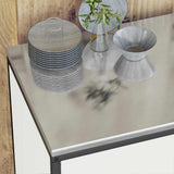 vidaXL Kitchen storage system with shelf 3 pcs Black Cold-rolled steel