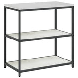 vidaXL Kitchen storage system with shelf 3 pcs Black Cold-rolled steel