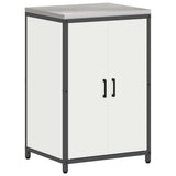vidaXL Kitchen storage system with shelf 3 pcs Black Cold-rolled steel