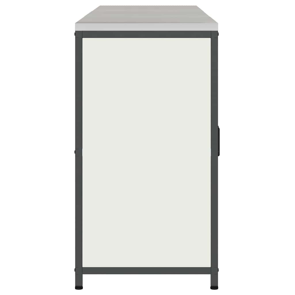 vidaXL Keukenopbergsysteem met plank Anders 3 pcs Zwart Staal