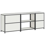 vidaXL Keukenopbergsysteem met plank Anders 3 pcs Zwart Staal