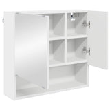 vidaXL Badkamermeubel Set met opslag 3 pcs Wit Bewerkt hout & Metaal