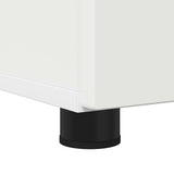 vidaXL Badkamermeubel Set met opslag 3 pcs Wit Bewerkt hout & Metaal