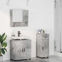 vidaXL Badkamermeubel Set met lade 3 pcs Wit Bewerkt hout & Metaal