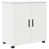 vidaXL Badkamermeubel Set met opslag 4 pcs Wit Bewerkt hout & Metaal