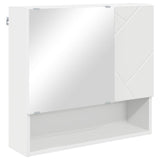 vidaXL Badkamermeubel Set met opslag 4 pcs Wit Bewerkt hout & Metaal