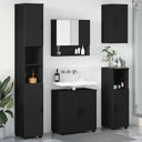 vidaXL Badkamermeubel Set met opslag 5 pcs Wit Bewerkt hout & Metaal