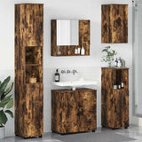 vidaXL Badkamermeubel Set met opslag 5 pcs Wit Bewerkt hout & Metaal