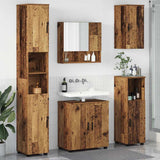 vidaXL Badkamermeubel Set met opslag 5 pcs Wit Bewerkt hout & Metaal