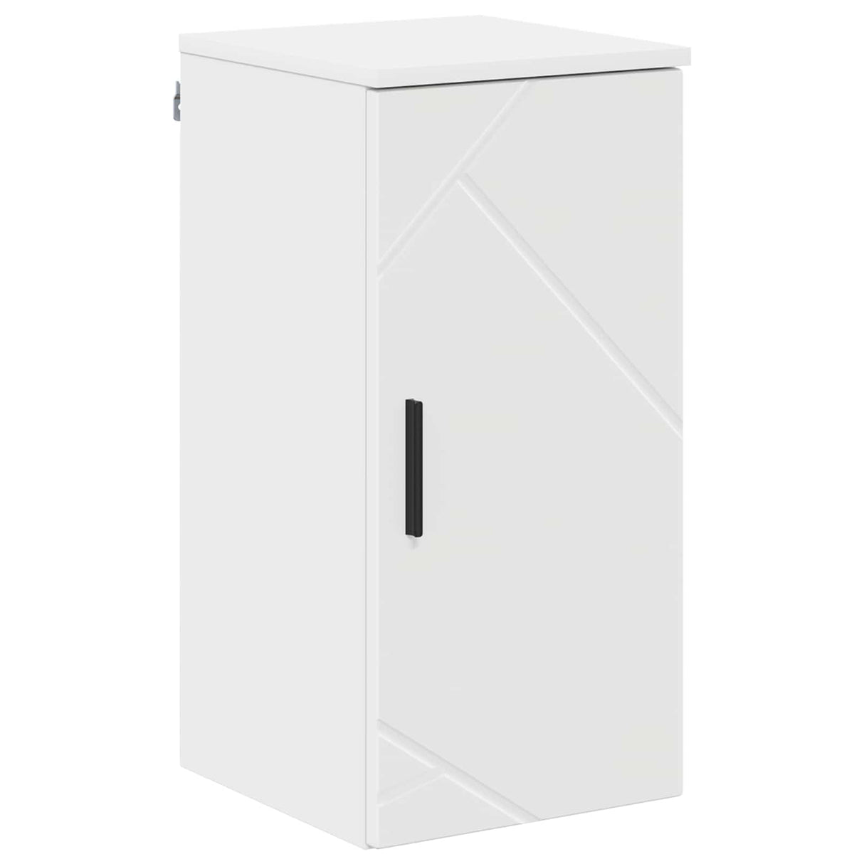 vidaXL Bathroom Furniture Set with Drawer 5 pcs White Engineered Wood & Metal