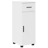 vidaXL Bathroom Furniture Set with Drawer 5 pcs White Engineered Wood & Metal