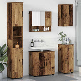 vidaXL Bathroom Furniture Set with Drawer 5 pcs White Engineered Wood & Metal