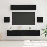 vidaXL 7-delige Tv-meubelset bewerkt hout wit