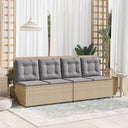 vidaXL Tuinbank Zwart poly rattan